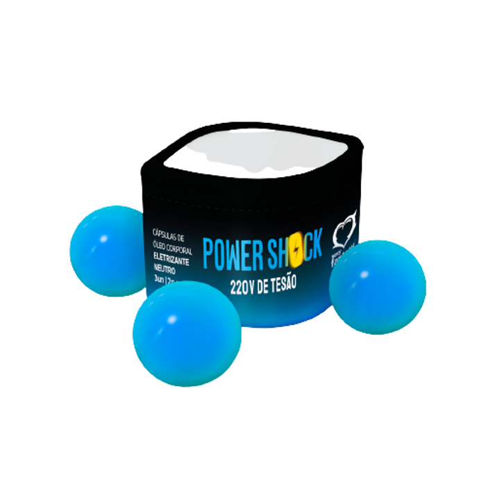 POWER SHOK - BOLINHA DO PRAZER QUE VIBRA E EXCITA COM 3 UNIDADES