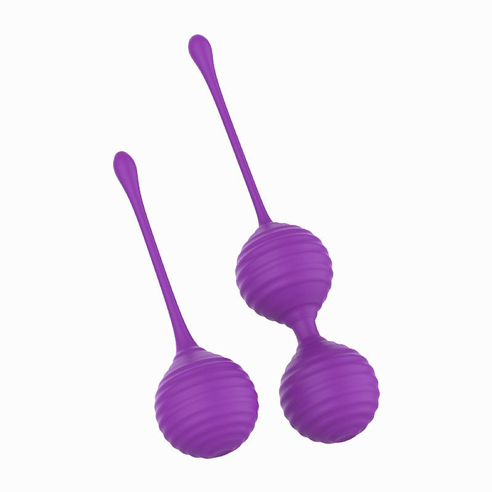 CONJUNTO COM 2 BOLAS DE POMPOARISMO EM SILICONE / PRETTY