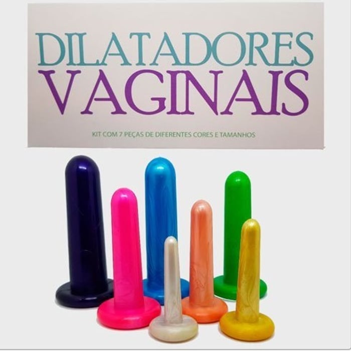 KIT COM 7 DILATADORES VAGINAIS