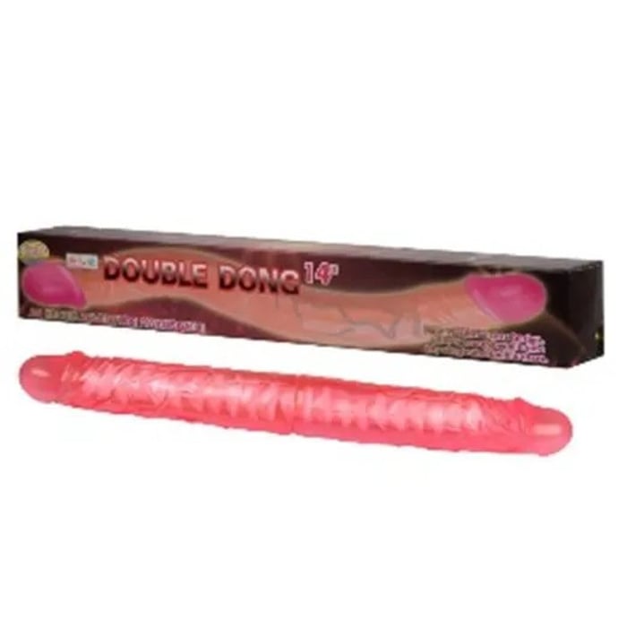 PÊNIS REALÍSTICO PARA DUPLA PENETRAÇÃO ARTICULADO EM JELLY 36 X 4 CM -  DOUBLE DONES