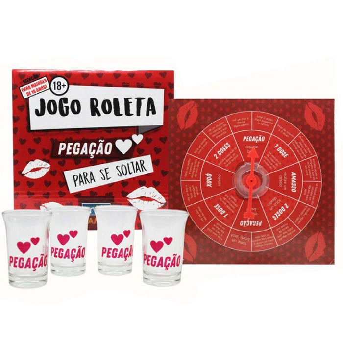 JOGO ROLETA DA PEGAÇÃO COM 4 SHOTS