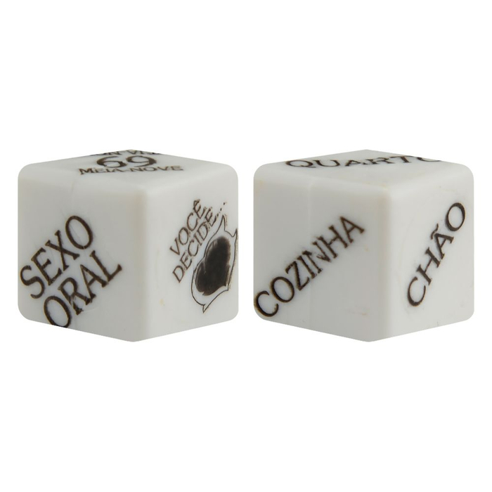 DADOS JOGO CUBO DO AMOR HOT COM 2 UNIDADES