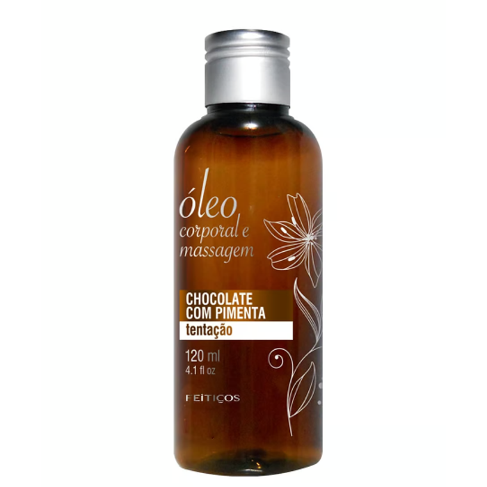 OLEO PARA MASSAGEM CHOCOLATE COM PIMENTA