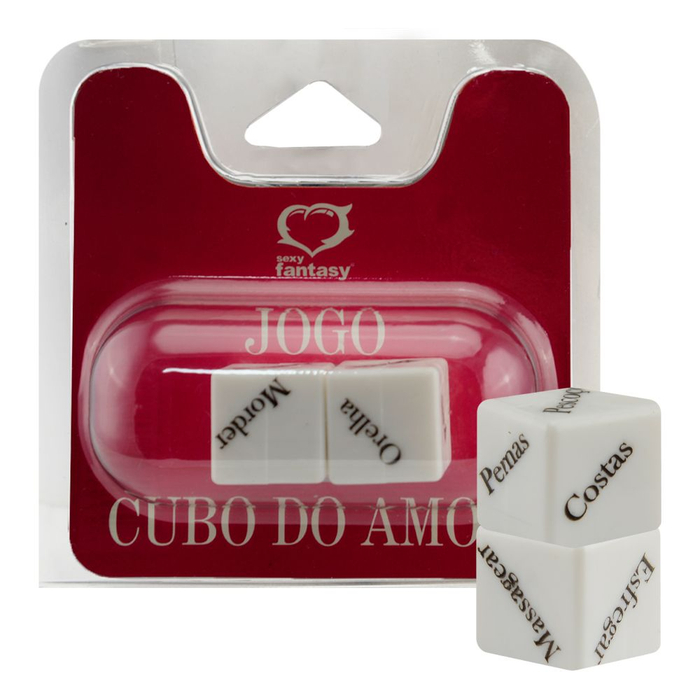 DADOS JOGO CUBO DO AMOR COM 2 UNIDADES