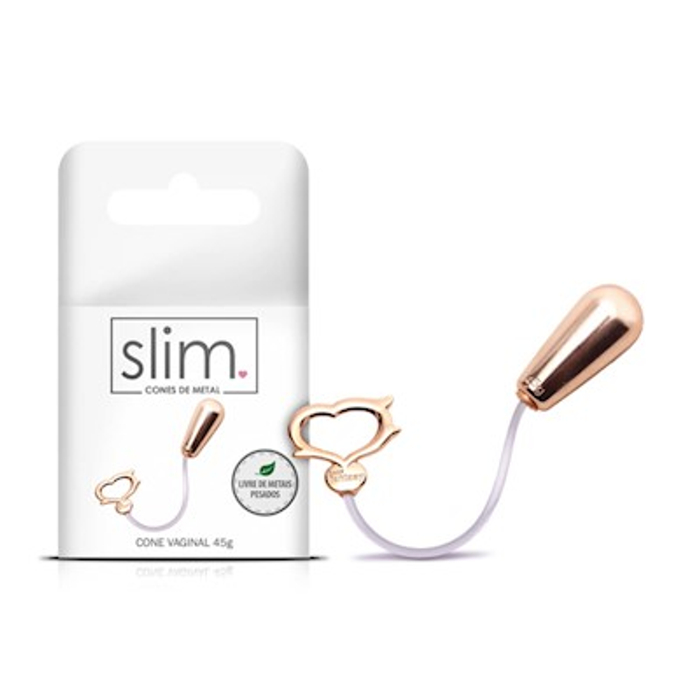 CONE VAGINAL PARA POMPOARISMO EM METAL ROSE 32G LINHA SLIM SEXY FANTASY