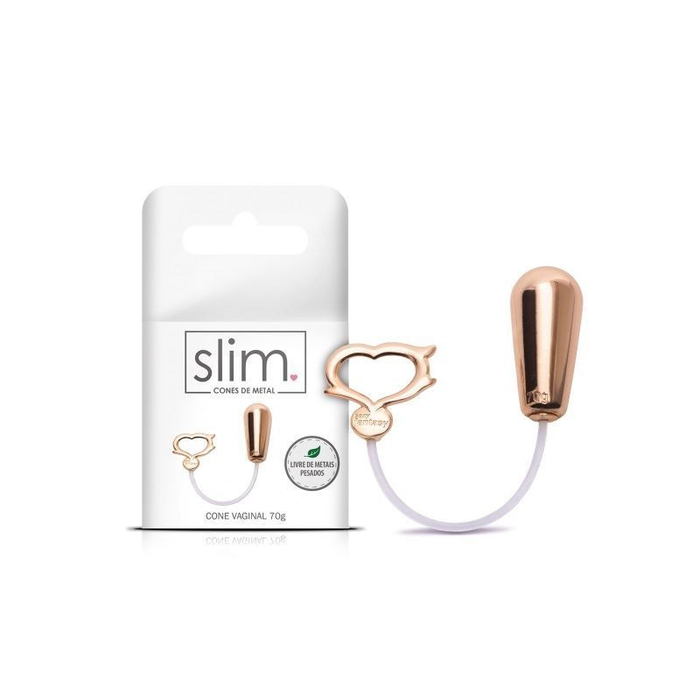 CONE VAGINAL PARA POMPOARISMO EM METAL ROSE 20G LINHA SLIM SEXY FANTASY