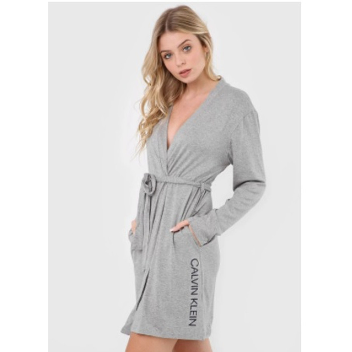Robe de Manga Longa em Viscolight | Calvin Klein - Elegância atemporal para os momentos mais íntimos