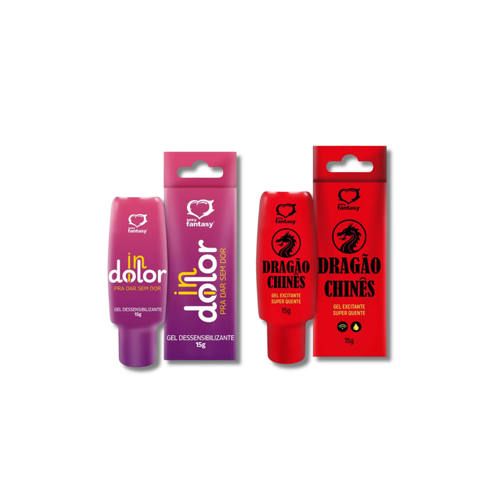 Kit Dragão Chines E Indolor – Stoys- Excitante super quente e gel dessensibilizante