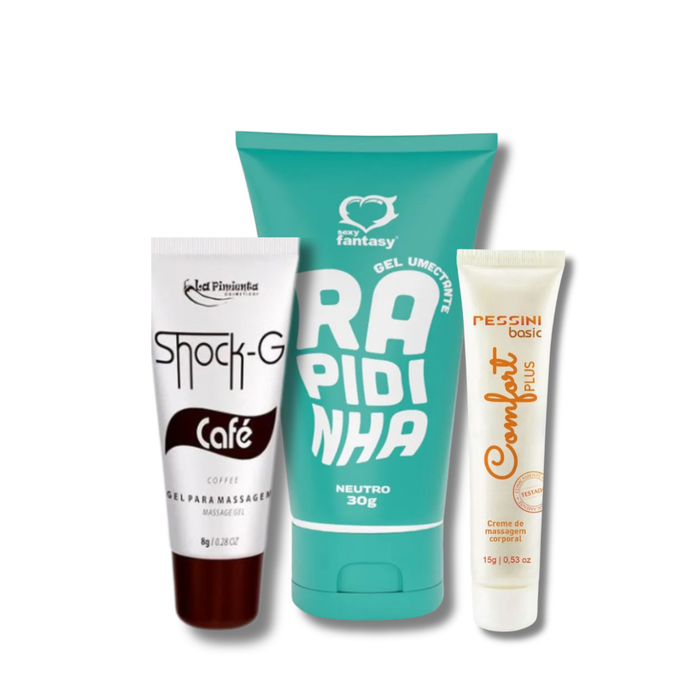 Kit Gel Vibrador, Dessensibilizante E Lubrificante – Stoys