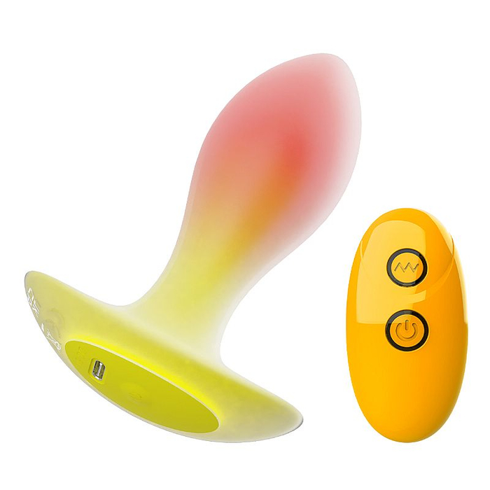 Plug Anal em silicone Premium com Controle Remoto - 11,1 x 3,7