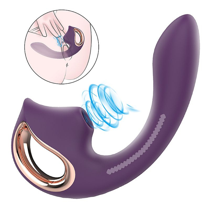 VIBRADOR DO PONTO G E CLITÓRIS COM SUCÇAÕ  SELENE