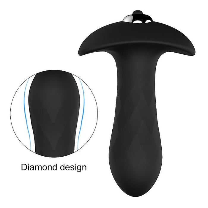 PLUG ANAL COM VIBRO DIAMOND