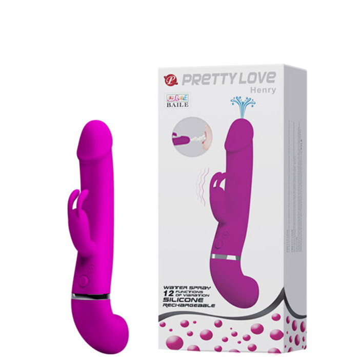 Vibrador Recarregável Com Ponta no Formato de Glande, Estimulador Clitoriano e Simulação de Ejaculação-BW-066005