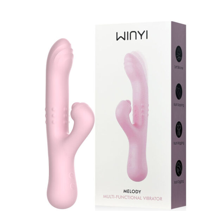 Vibrador Recarregável Com Esferas Internas Com Movimento P/ Cima e P/ Baixo 10M. Vibração-VR-077