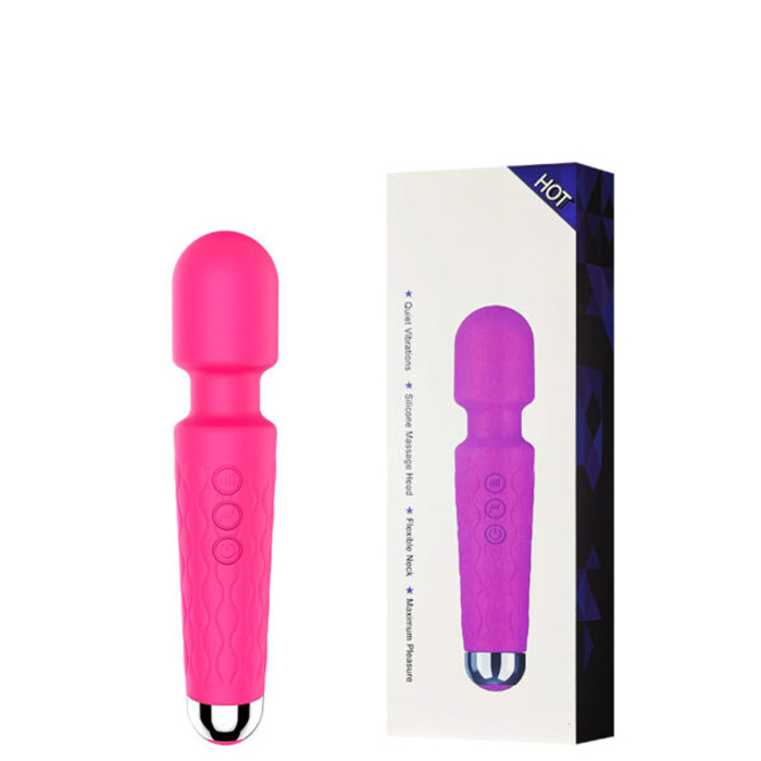 Massageador Recarregável Corporal com Cabeça Flexível-AV-021