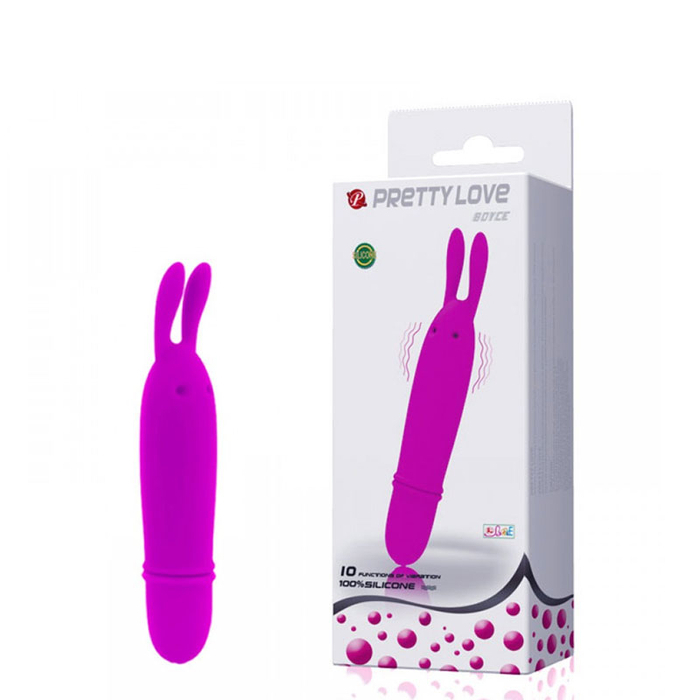 Mini Vibrador Formato Coelho Com 10 Modos De Vibra-BI-014191