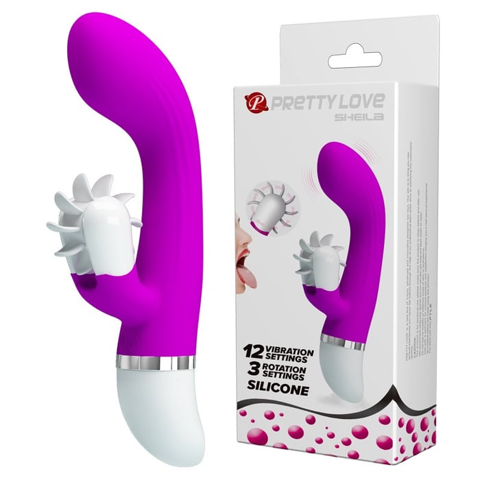 Vibrador Com Ponto G 10 Vibracoes 19x3,8cm Sheila-PG085