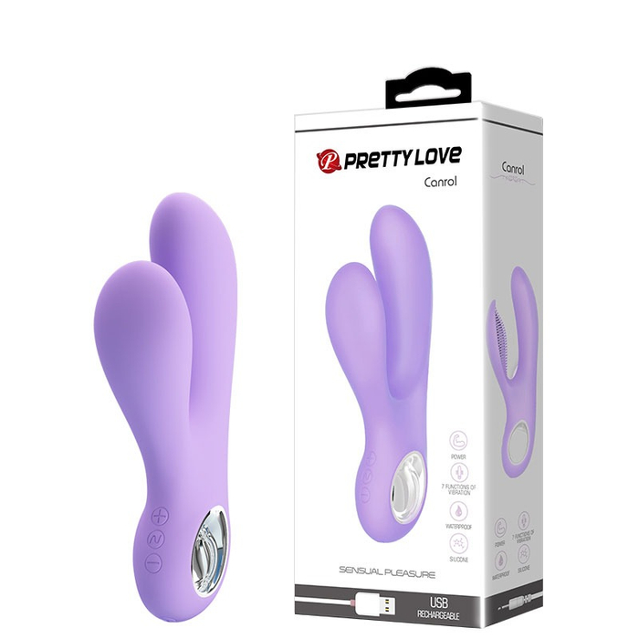 Vibrador Recarregavel Ponto G Com Estimulador-BI-014542-2