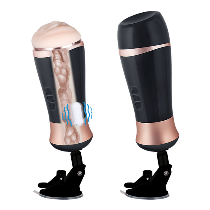 Masturbador masculino. Com 10 modos de vibração. Material sintético que imita com perfeição - VIPMIX CÓDIGO: MA095V