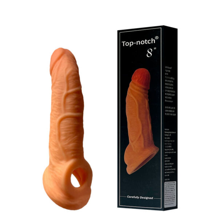 Capa Peniana com Extensor de 4 cm. Possui Anel para Escroto, Veias e Glande – SLEEVE – CA-048