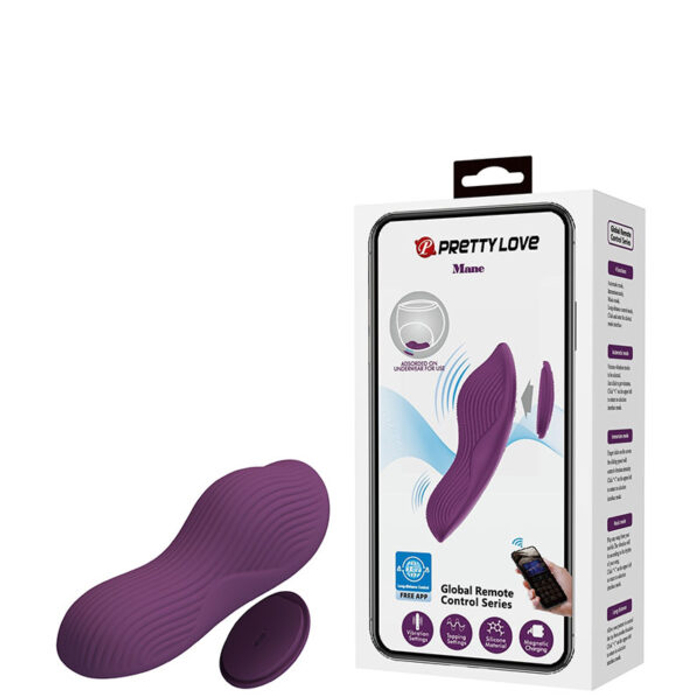 Vibrador Recarregável para Calcinha com Ímã e Controle via Aplicativo à Distância – PRETTY LOVE MANE – BW-022100HP