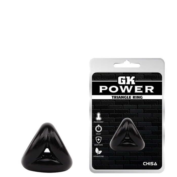 Anel Duplo Triangular para Pênis e Escroto – TRIANGLE RING CHISA – CR-070