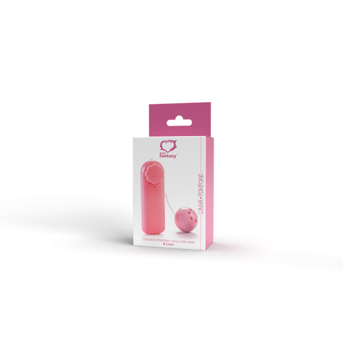 CONJUNTO POMPOAR 1 BOLA COM VIBRO  SEXY