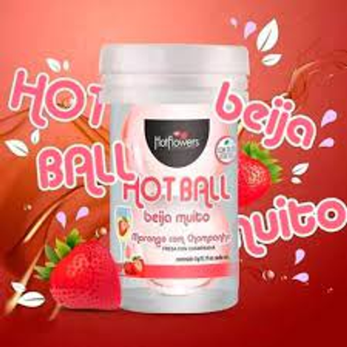 HOT BALL MORANGO C/CHAMPANHE BEIJAVEL