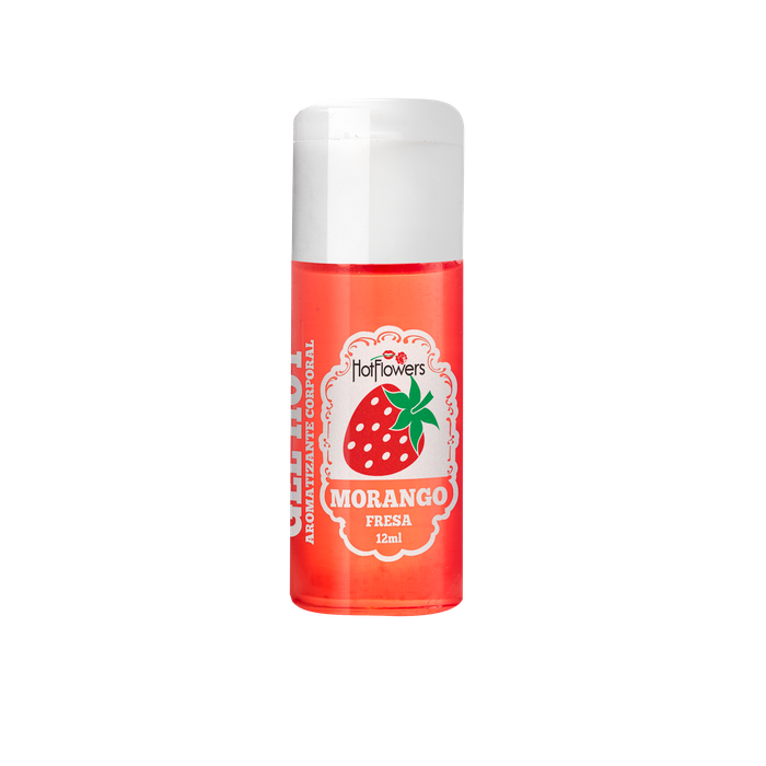 GEL COMESTIVEL HOT MORANGO 12ML HOT FORA DE LINHA