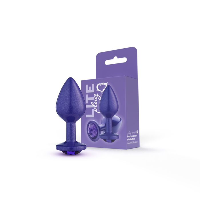 PLUG 272 ROXO M C/GLIUTER PEDRA ROXA