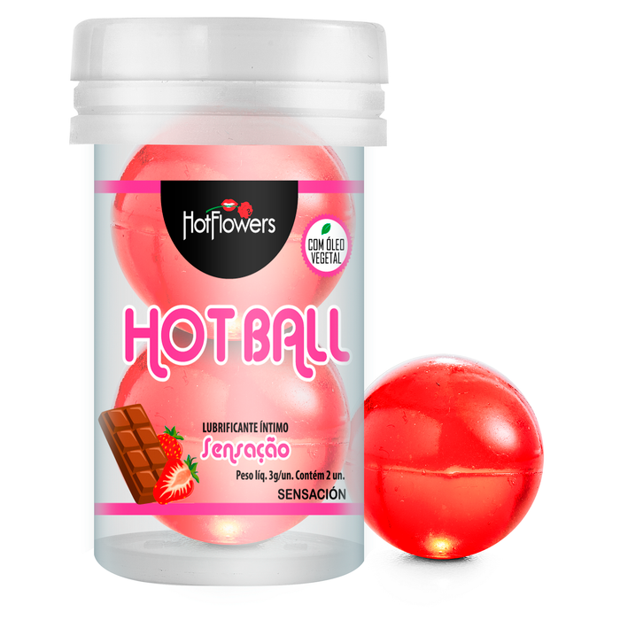 HOT BALL SENSAÇÃO C/2 BEIJAVEL  HOT
