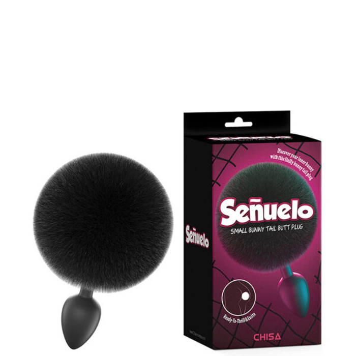 PLUG PEQUENO PRETO C/POMPOM 3R