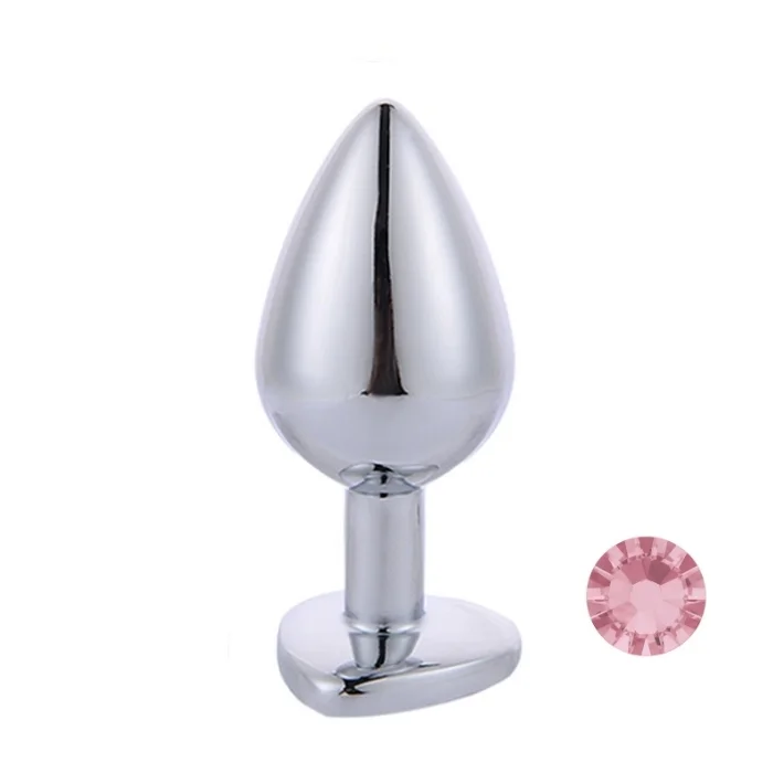 PLUG Anal em Alumínio Tamanho Médio Formato Coração – 3R IMPORT – AP-1802HM 3R