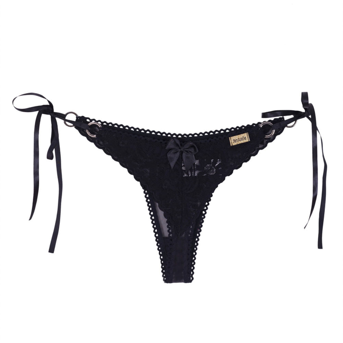 FIO de Renda com Fitas para Amarrar - Lingerie Sensual - Tô cansada