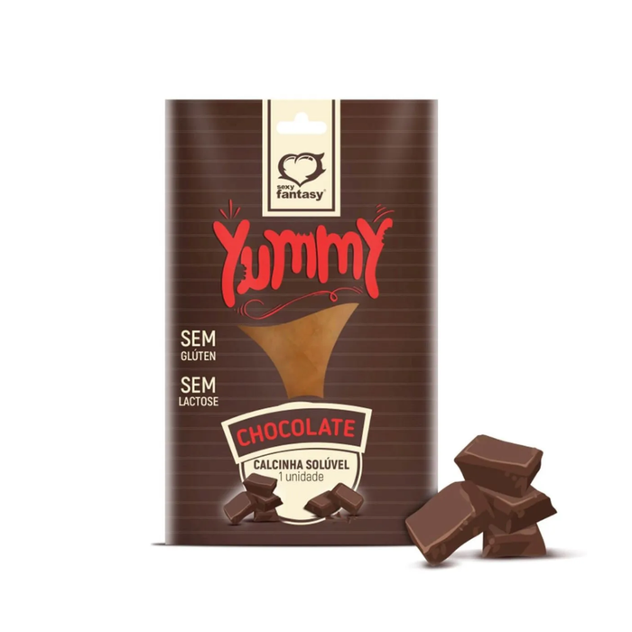 CALCINHA COMESTÍVEL - YUMMY CHOCOLATE - 10G