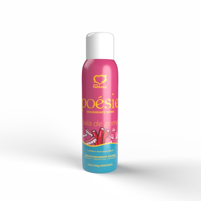 DESODORANTE ÍNTIMO AEROSSOL - POÉSIE BALA DE GOMA - 150ML