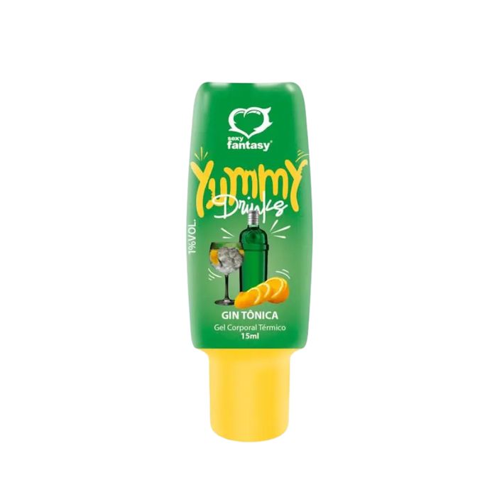 GEL TÉRMICO ALCOÓLICO BEIJÁVEL - YUMMY DRINKS GIN TÔNICA - 15ML