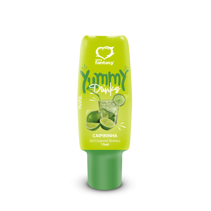 GEL TÉRMICO ALCOÓLICO BEIJÁVEL - YUMMY DRINKS CAIPIRINHA - 15ML