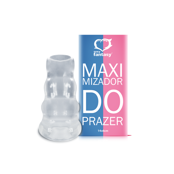 CAPA PENIANA MAXIMIZADORA DE PRAZER INCOLOR - 11 CM