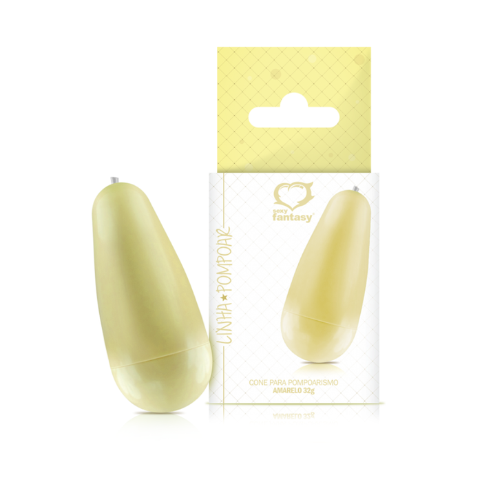 LINHA POMPOAR - CONE VAGINAL AMARELO - 32G