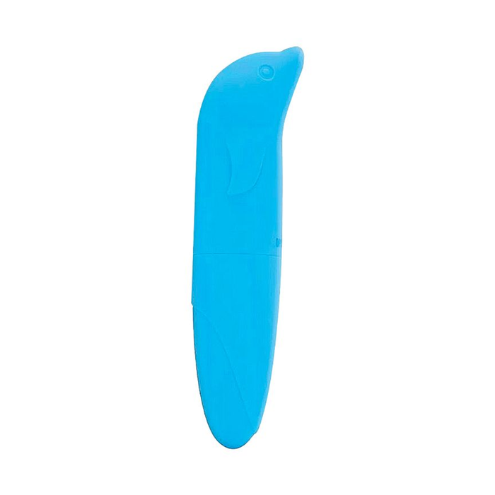 VIBRADOR PARA PONTO G A PILHA - GOLFINHO AZUL.