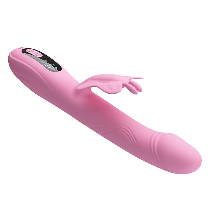 VIBRADOR DE PONTO G E CLITÓRIS COM TAPPING - BELLA