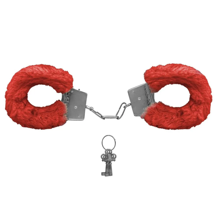 ALGEMA DE METAL COM PELUCIA VERMELHO