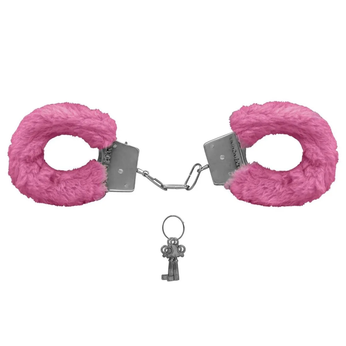 ALGEMA DE METAL COM PELUCIA ROSA