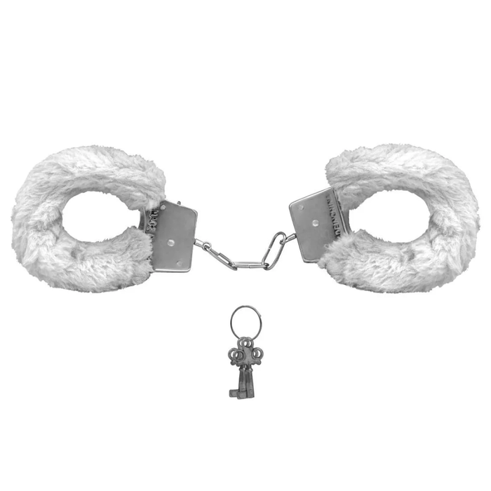 ALGEMA DE METAL COM PELUCIA BRANCO