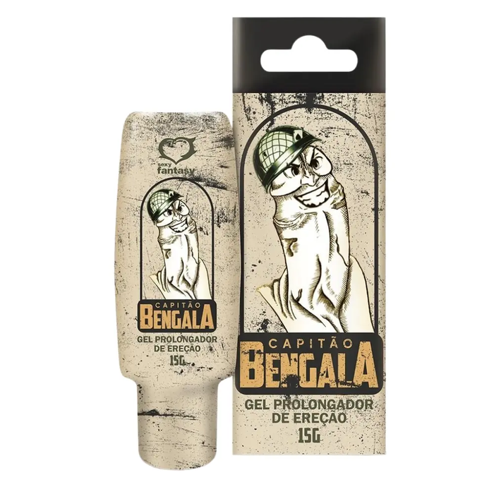 GEL PROLONGADOR DE EREÇÃO - CAPITÃO BENGALA - 15G