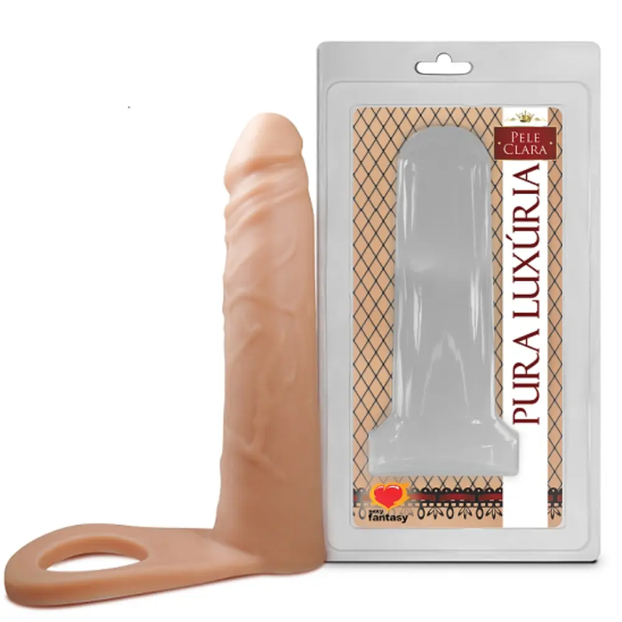 Pênis Realístico com Anel Companheiro - 16cm X 3,8cm Sexy Fantasy