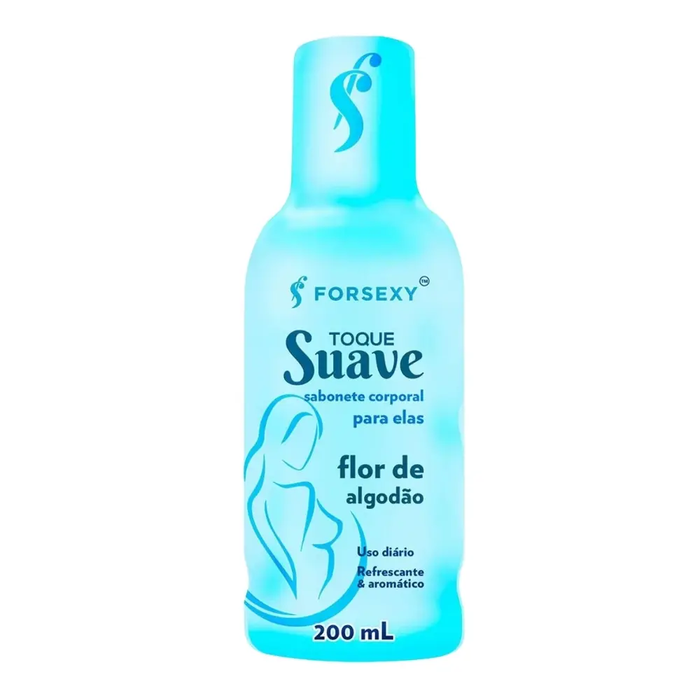 SABONETE ÍNTIMO E CORPORAL - TOQUE SUAVE FLOR DE ALGODÃO - 200 ML