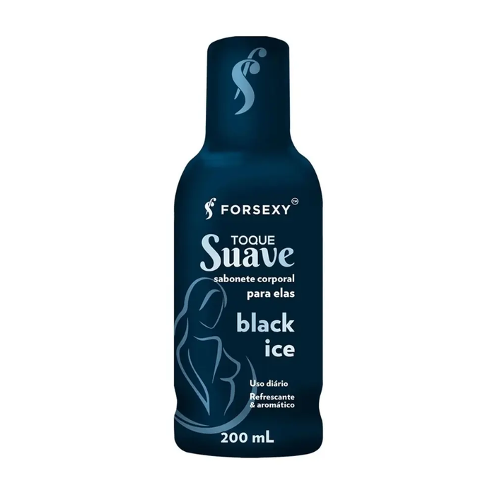SABONETE ÍNTIMO E CORPORAL - TOQUE SUAVE BLACK ICE - 200 ML