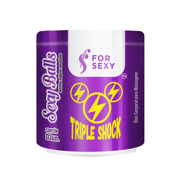 CÁPSULAS FUNCIONAIS - SEXY BALLS TRIPLE SHOCK - 03 UN